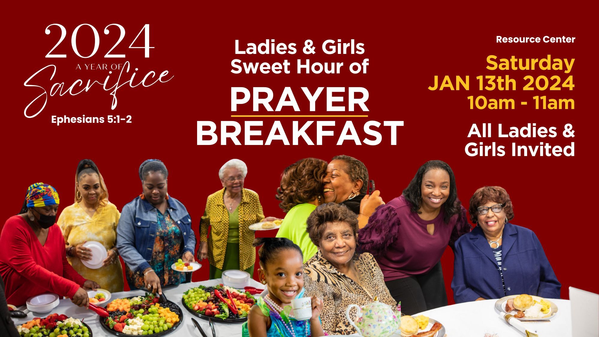 Ladies and Girls Sweet Hour of Prayer Breakfast