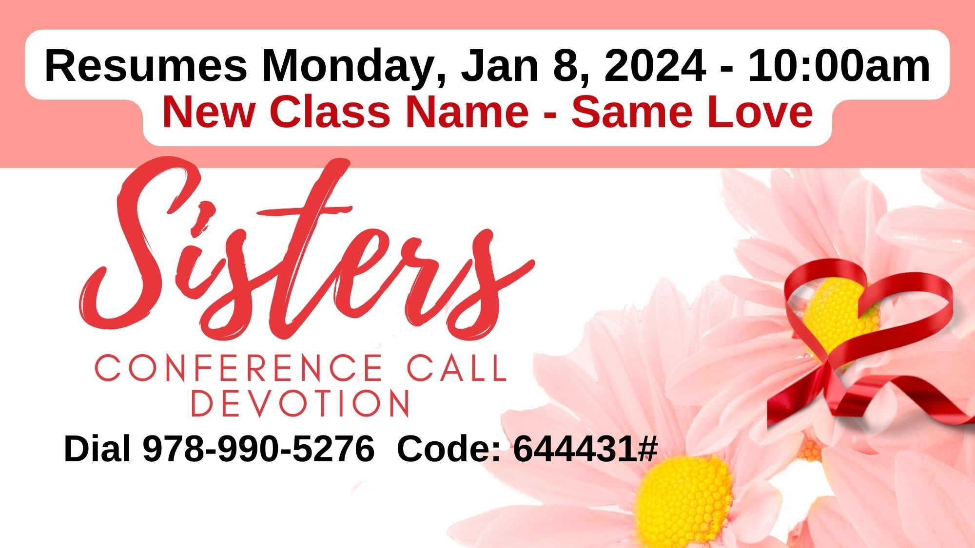 Sisters Devotion Conference Call