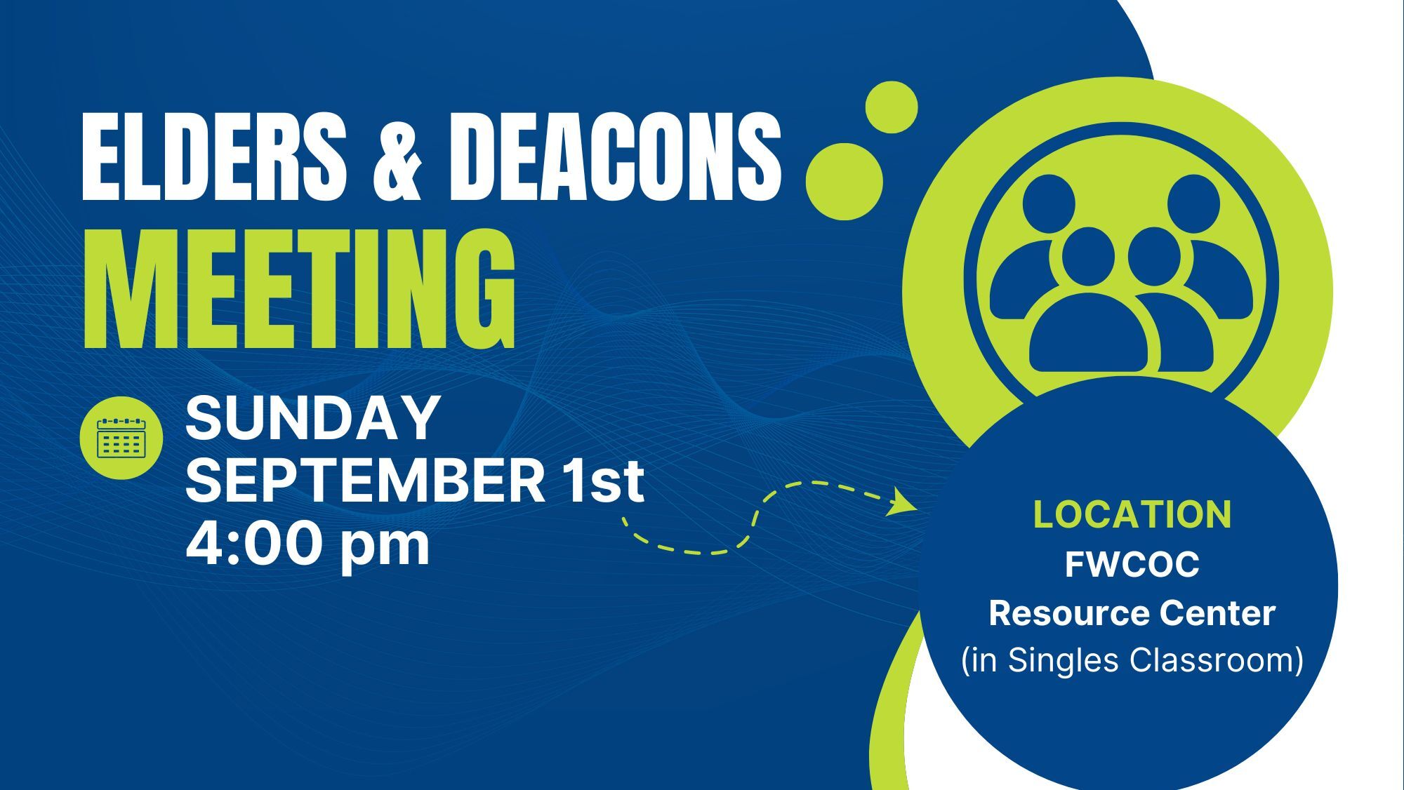 Elders And Deacons Meeting