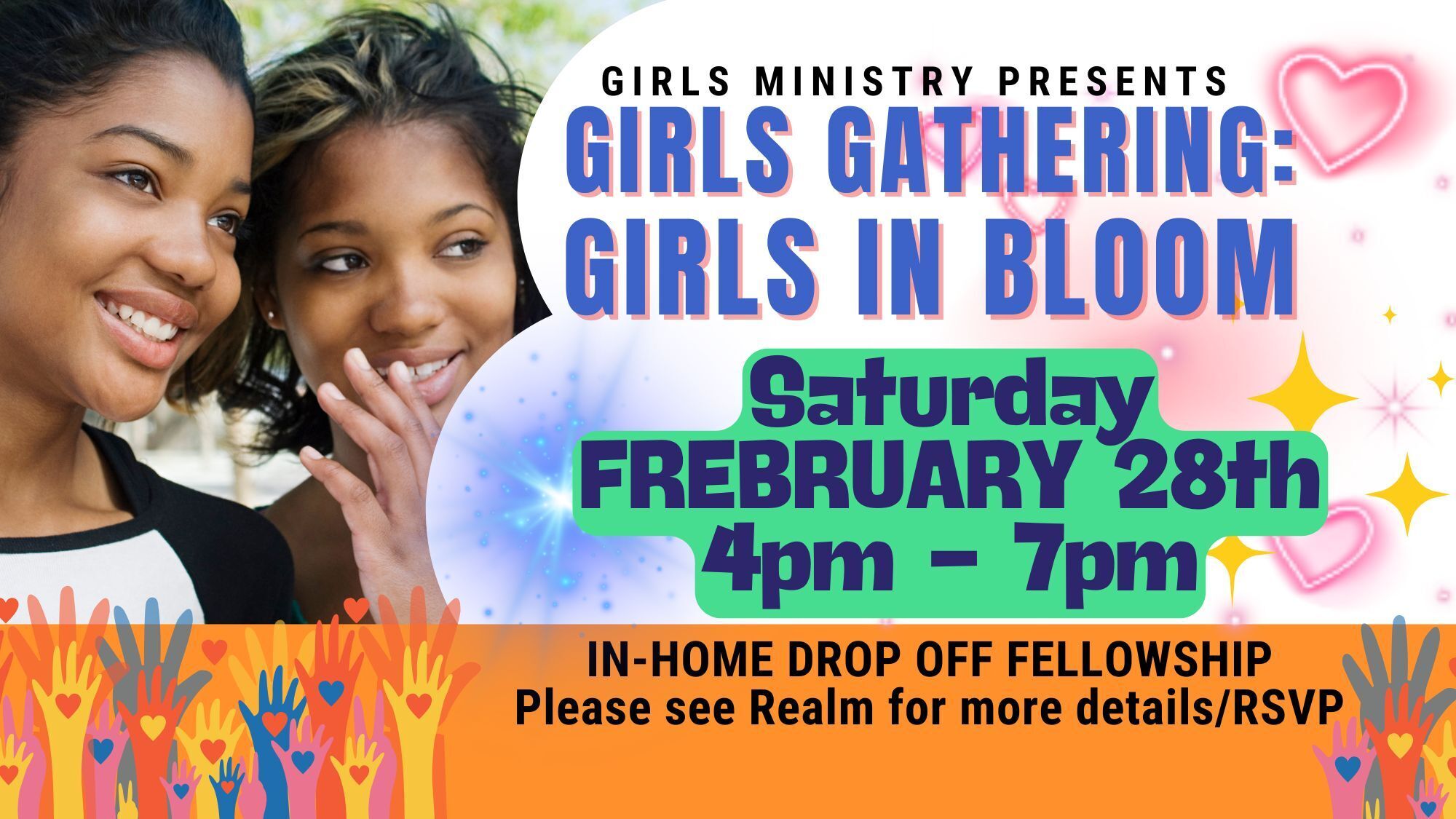 High School Girls Gather: Girls in Bloom