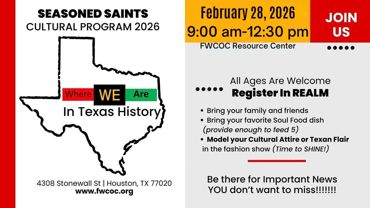 Seasoned Saints Cultural Program 2026